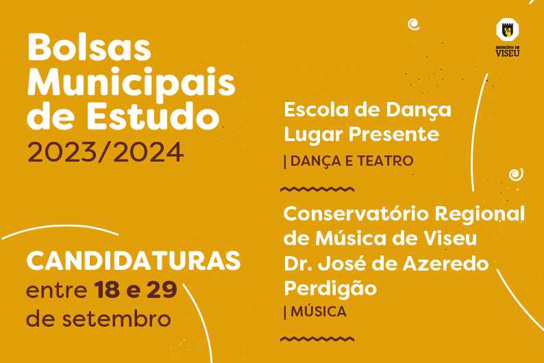 Município de Viseu abre concurso a bolsas de estudo nas áreas da música, da dança e do teatro